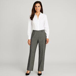 NWT Nygard Luxe Houndstooth Trousers/Size 10/Wool Blend/Classic Career Chic